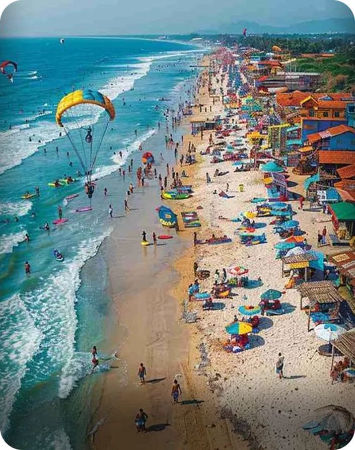 Goa north beaches tour