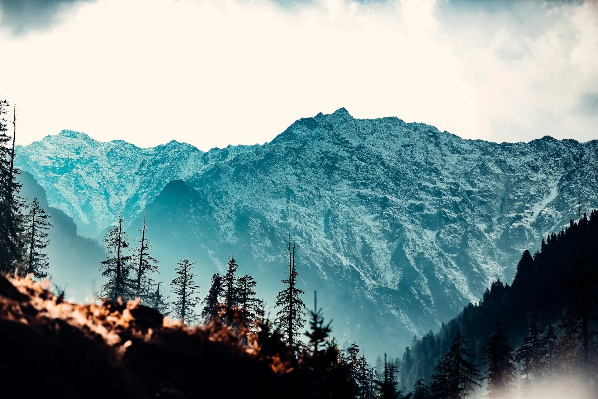 Snow-covered Himalayan mountains