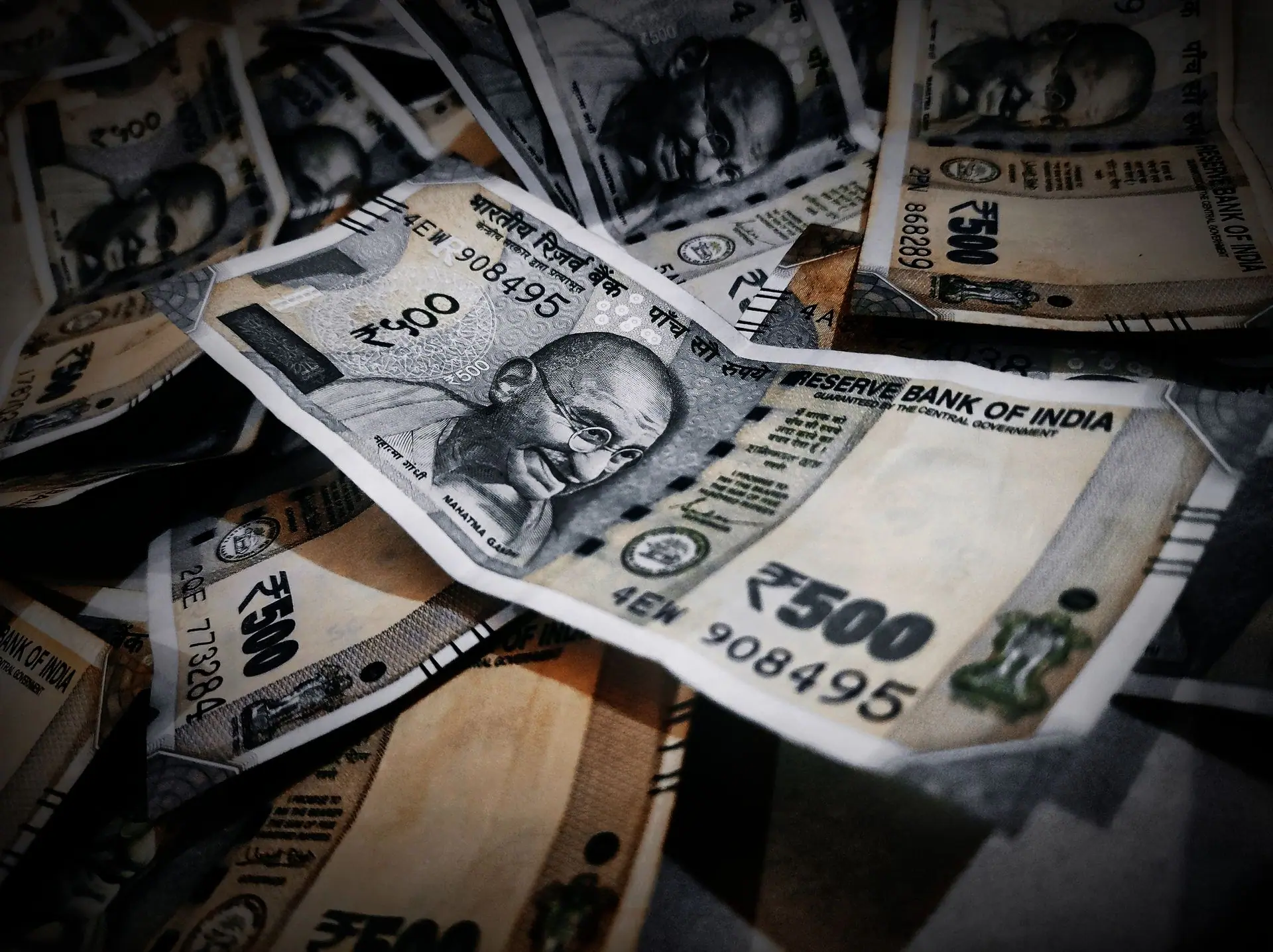 Close-up of Indian rupee notes illustrating abundance and financial concepts