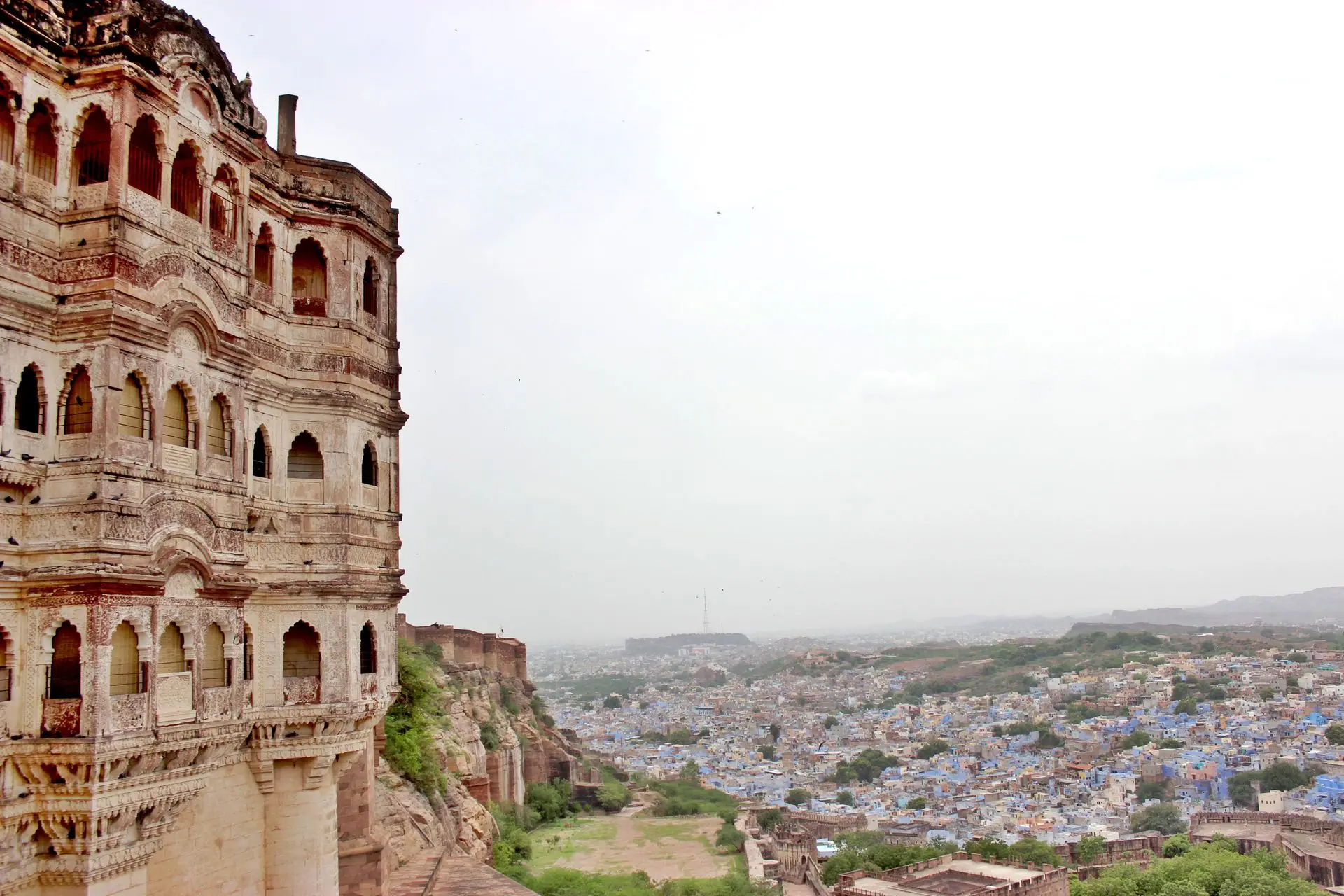 Stunning view of Mehrangarh Fort and the Blue City of Jodhpur, Rajasthan