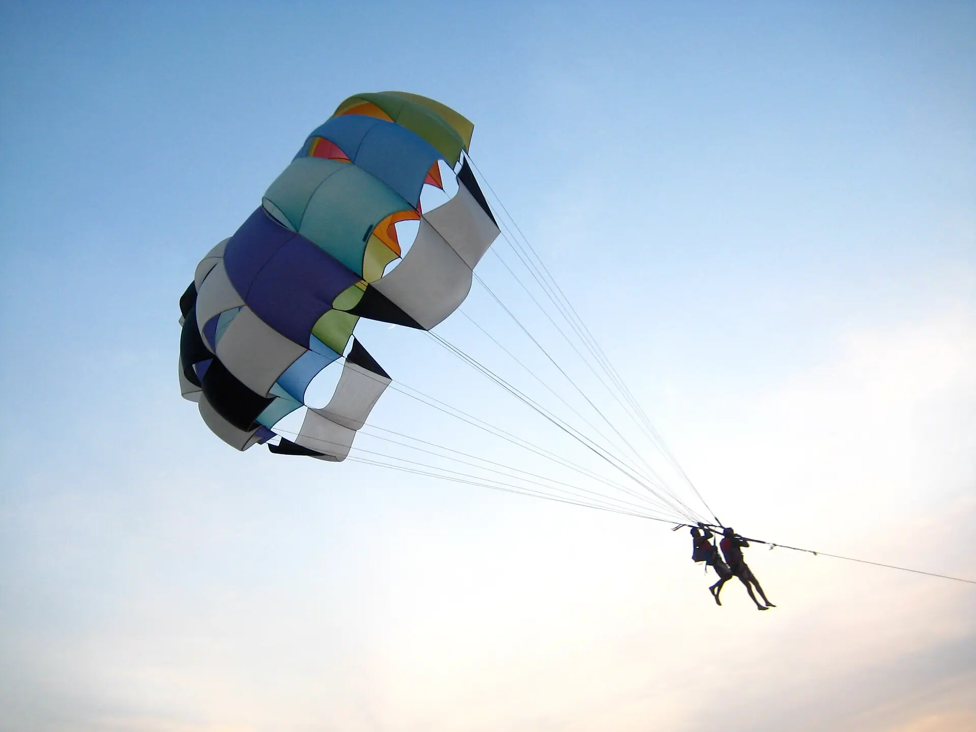 Parasailing on the Calangute beach, Goa