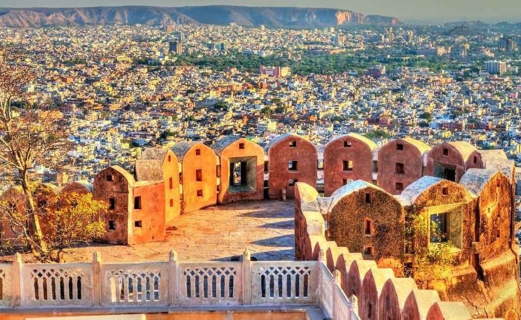 View of Jaipur from Nahargarh Fort - Rajasthan, India | best places for Destination wedding in India