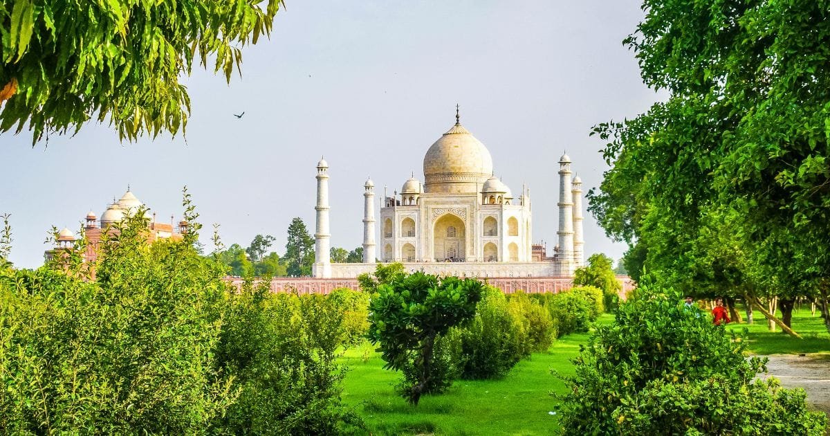 Taj Mahal view from Mehtab Bagh